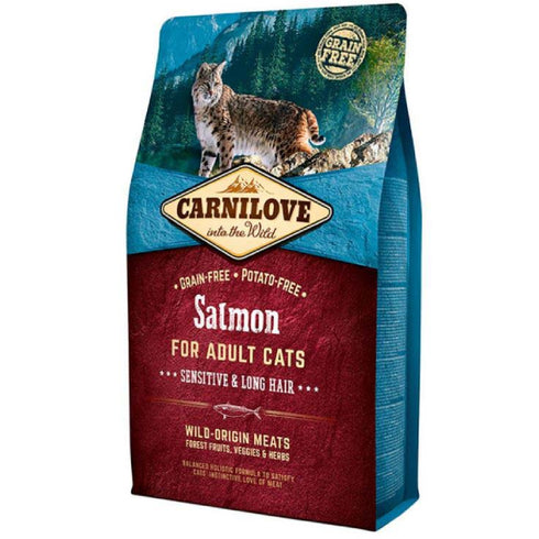 Hrana uscata pentru pisici Carnilove Cat Sensitive Somon 6kg